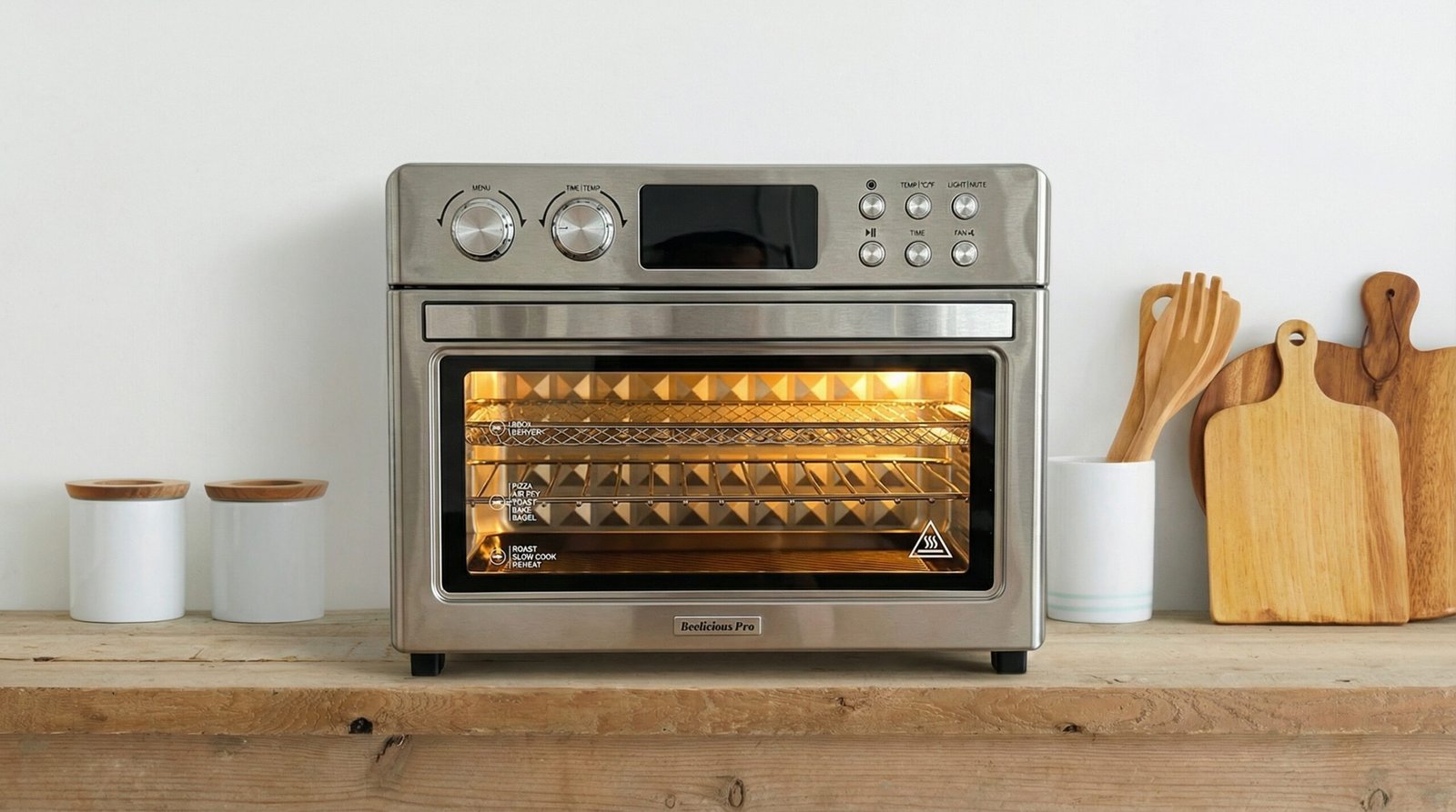 28QT Air Fryer Toaster Oven Combo with Rotisserie