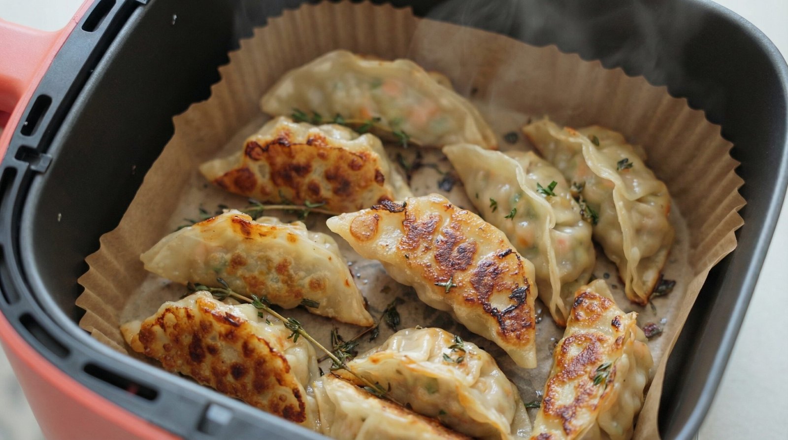 Advanced Veggie Thyme Potstickers with Crispy Bottom