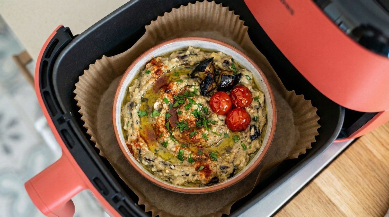 Air Fryer Baba Ganoush Eggplant Dip