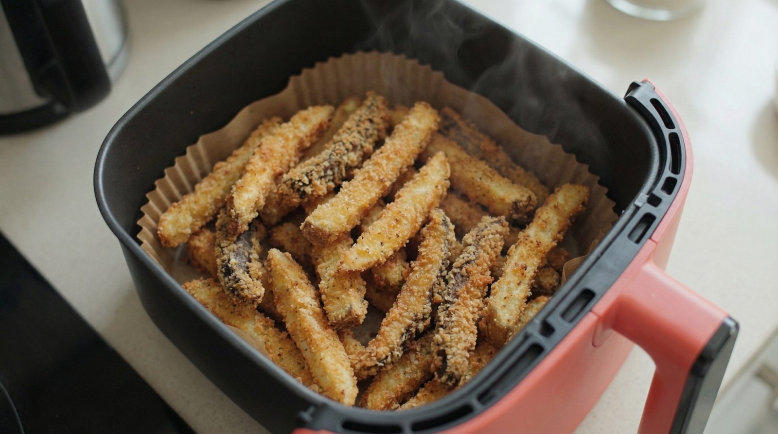 Air Fryer Breaded Portobello Fries