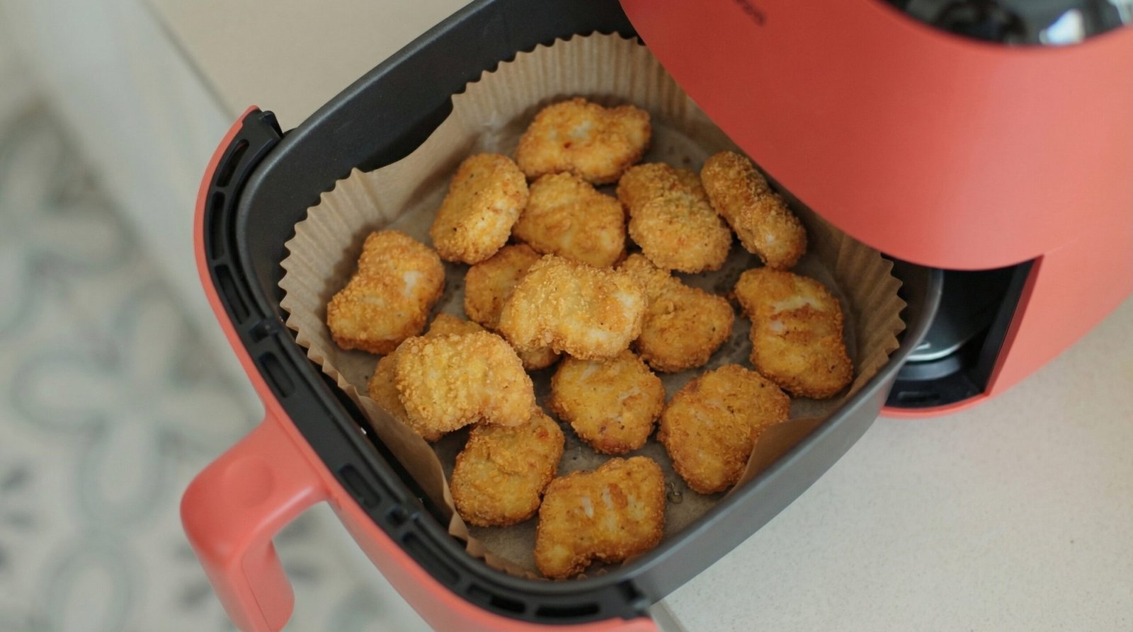 Air Fryer Buttermilk Breaded Chicken Nuggets
