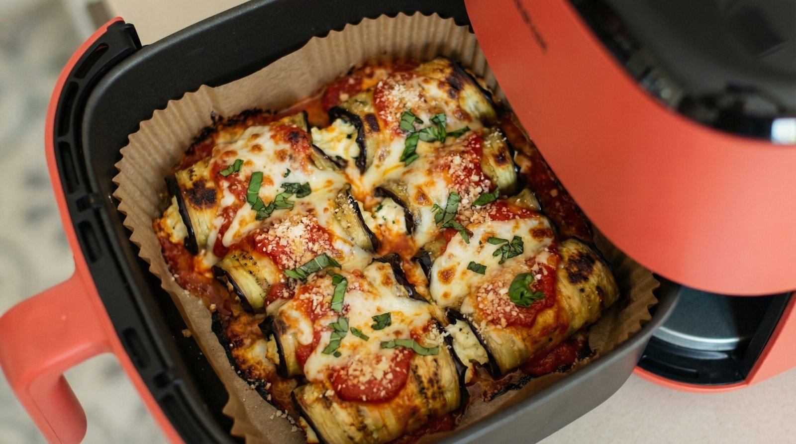 Air Fryer Eggplant Rollatini