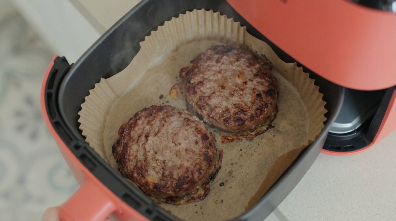 Air Fryer Frozen Hamburgers