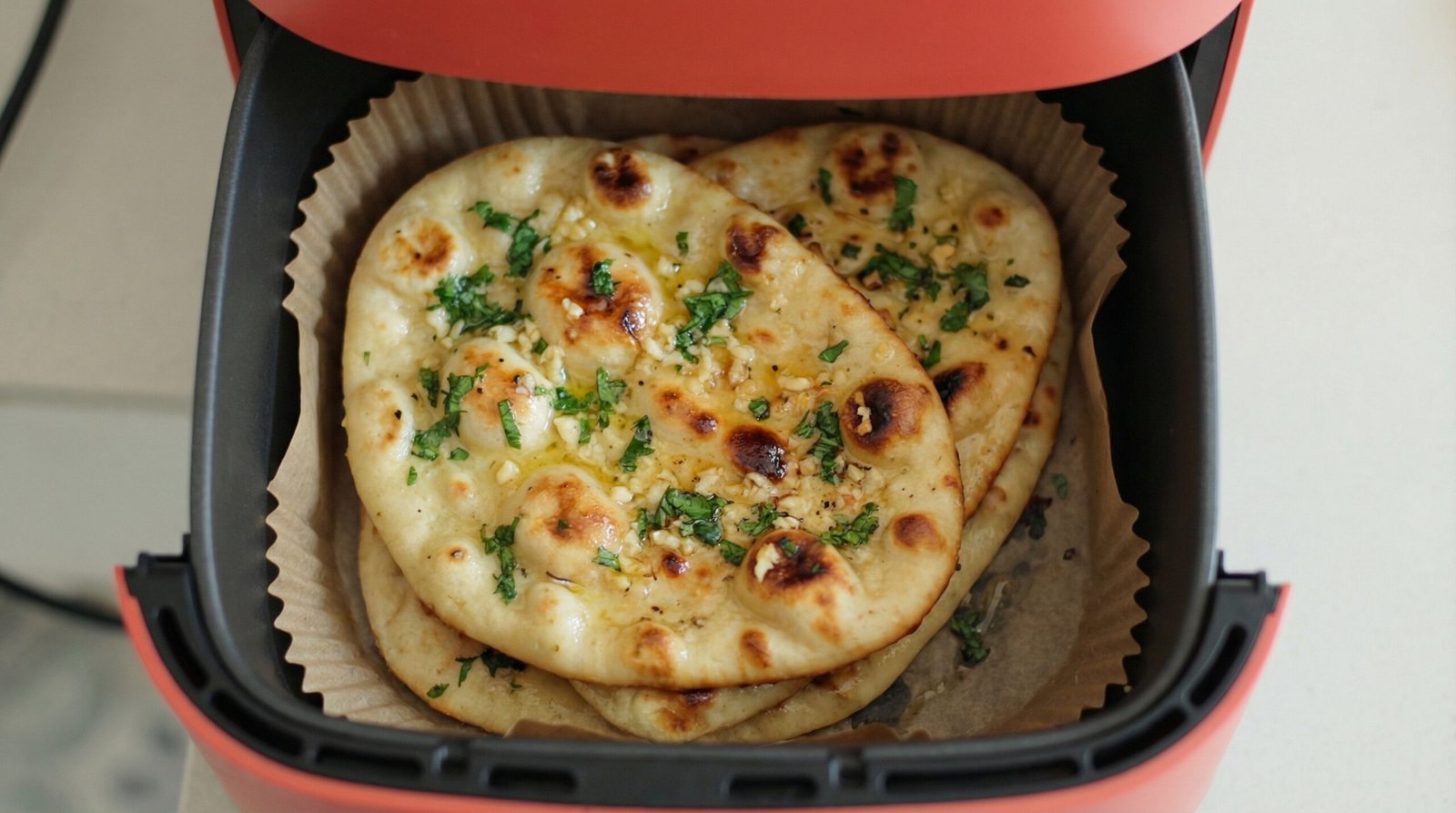 Air Fryer Garlic Naan