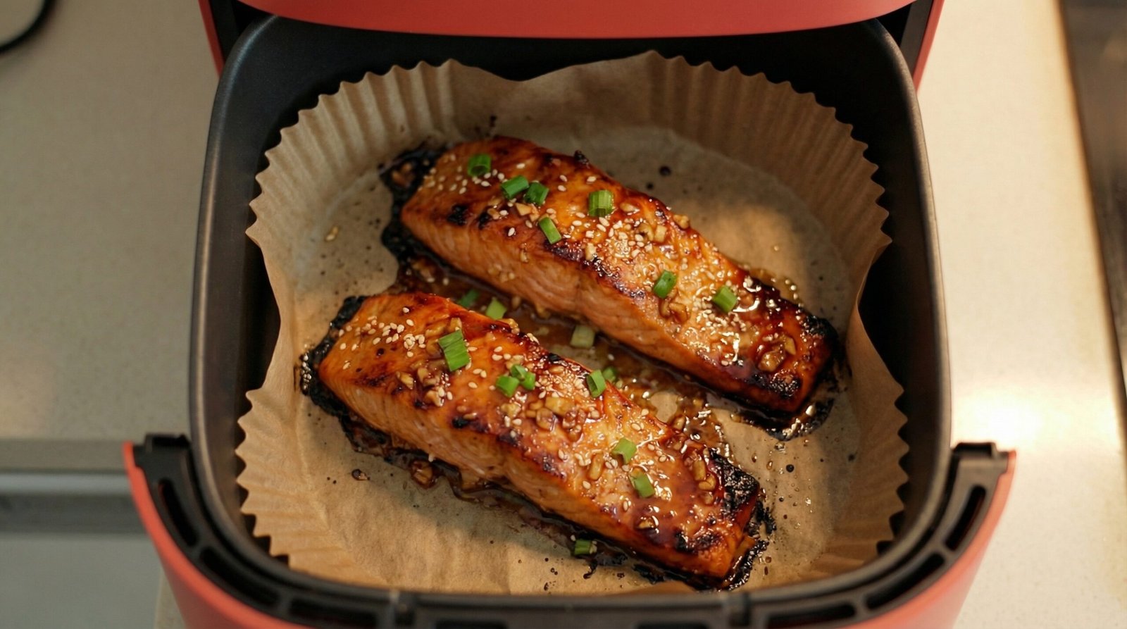 Air Fryer Honey Garlic Salmon