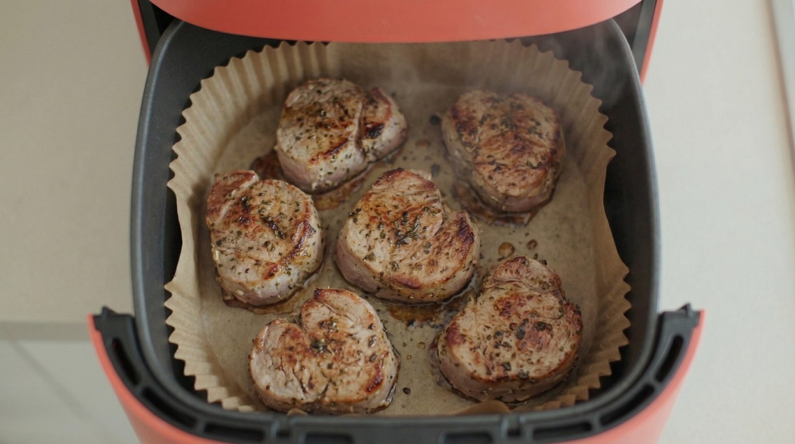 Air Fryer Pork Tenderloin Medallions