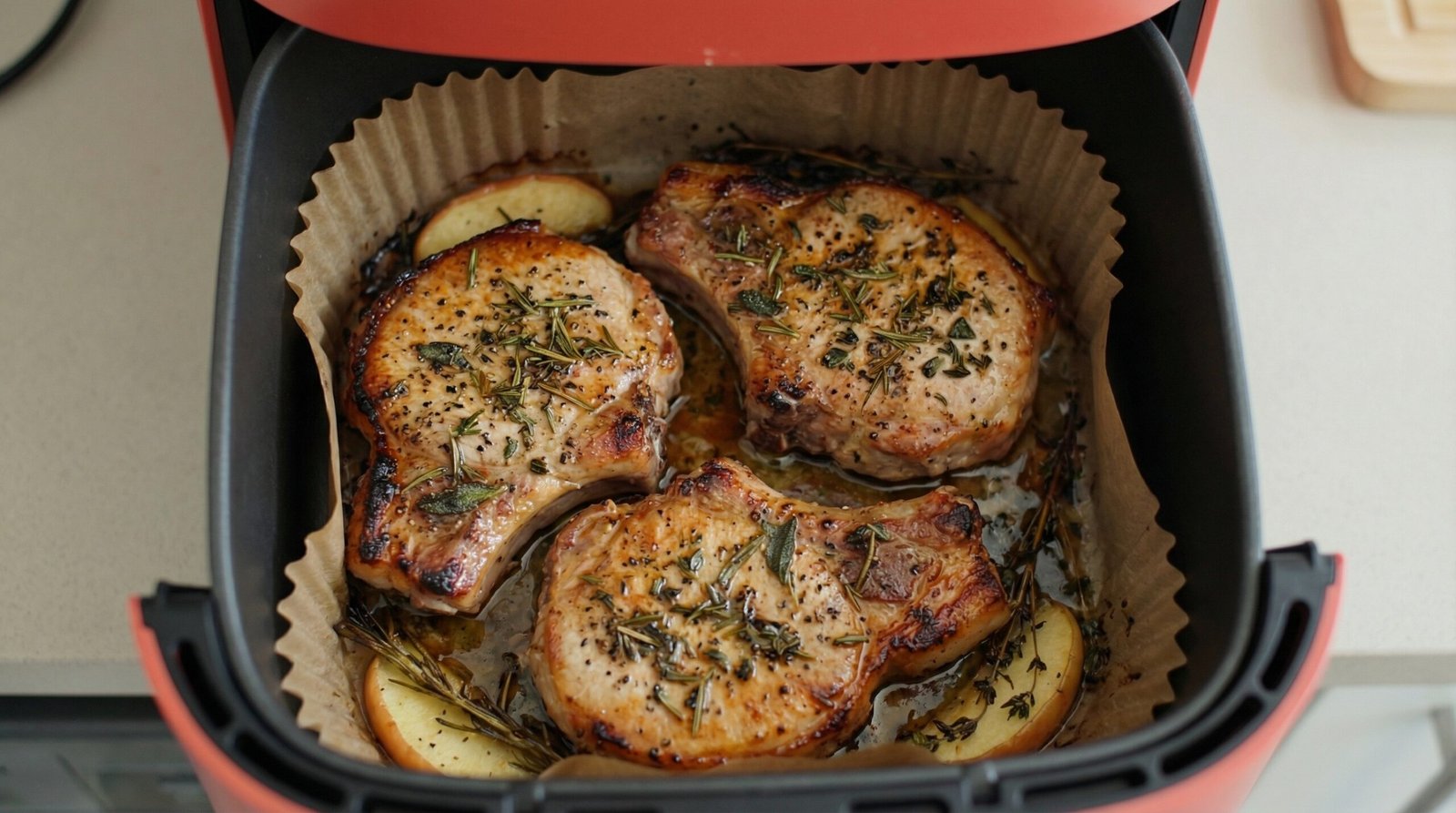 Apple Cider Brined Herb Pork Chops