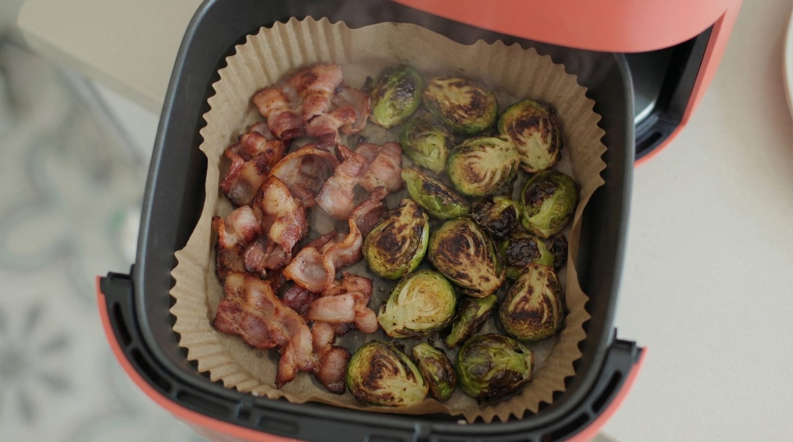 Bacon and Brussels Sprouts Air Fryer
