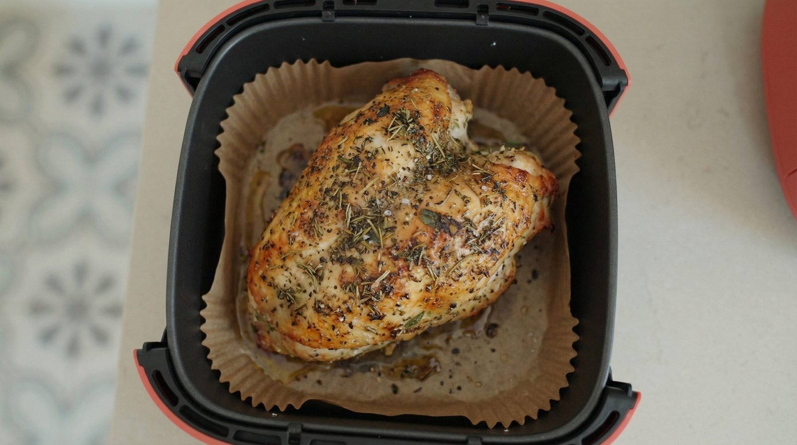 Brined Herb-Crusted Air Fryer Turkey Breast