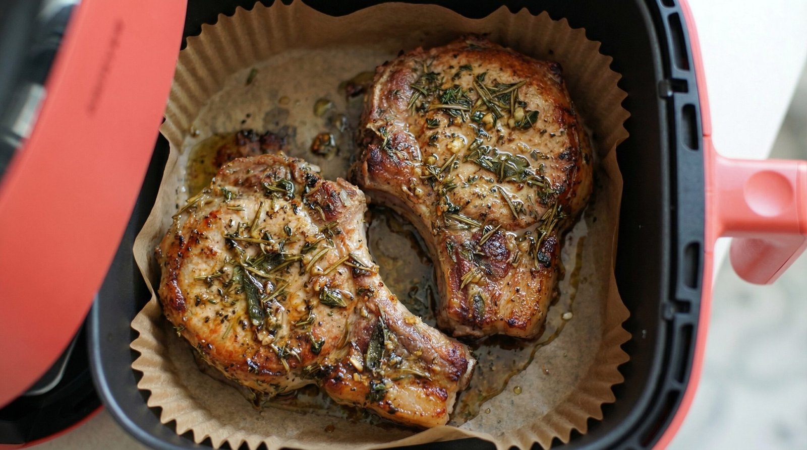 Brined Herb-Crusted Pork Chops