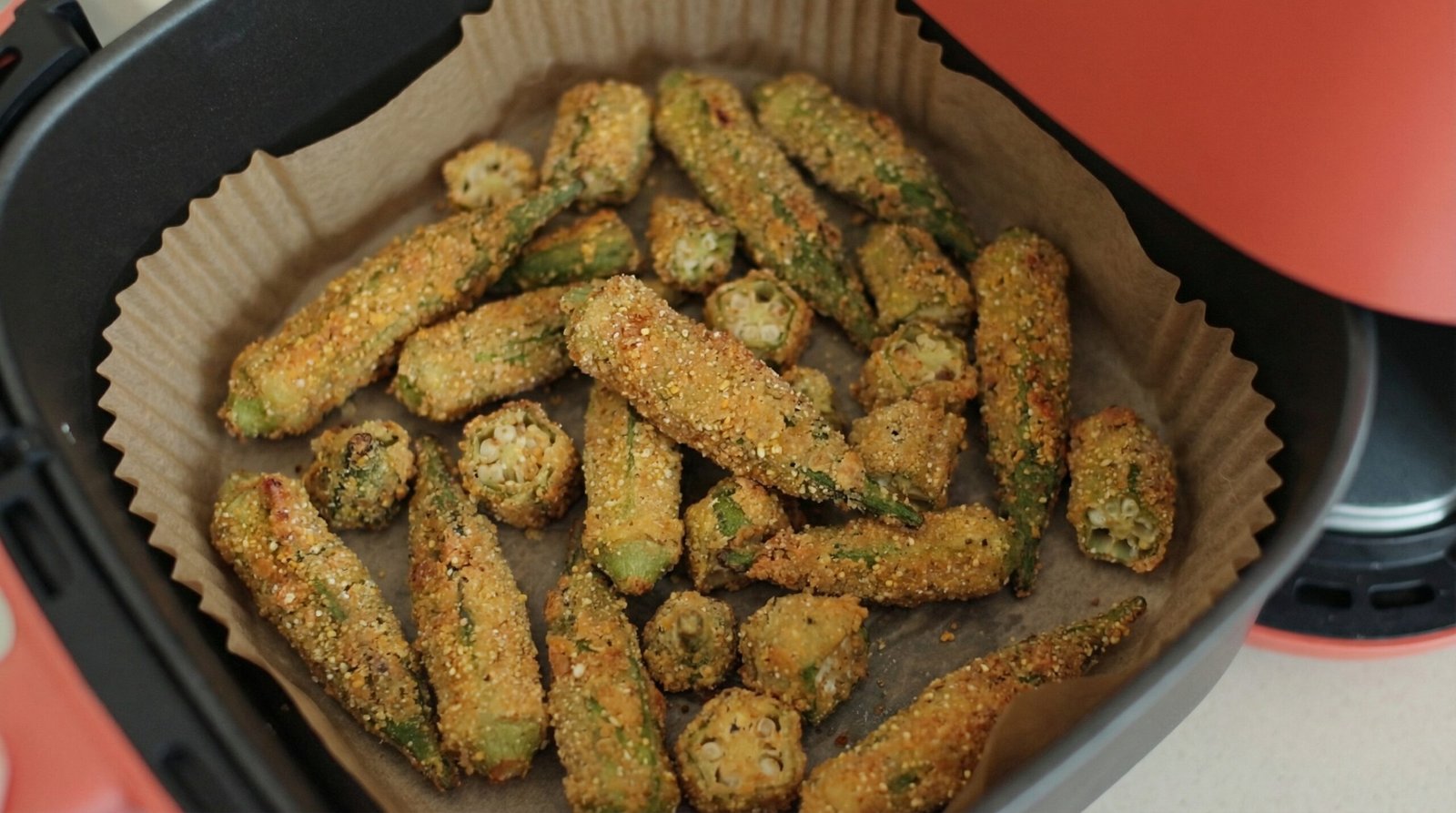 Buttermilk Breaded Air Fryer Fried Okra
