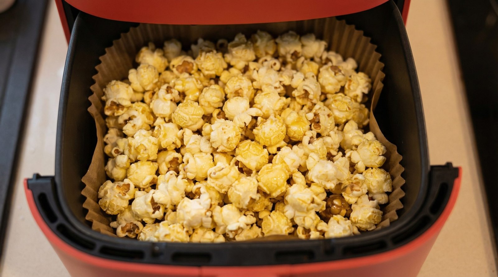 Buttery Air Fryer Popcorn