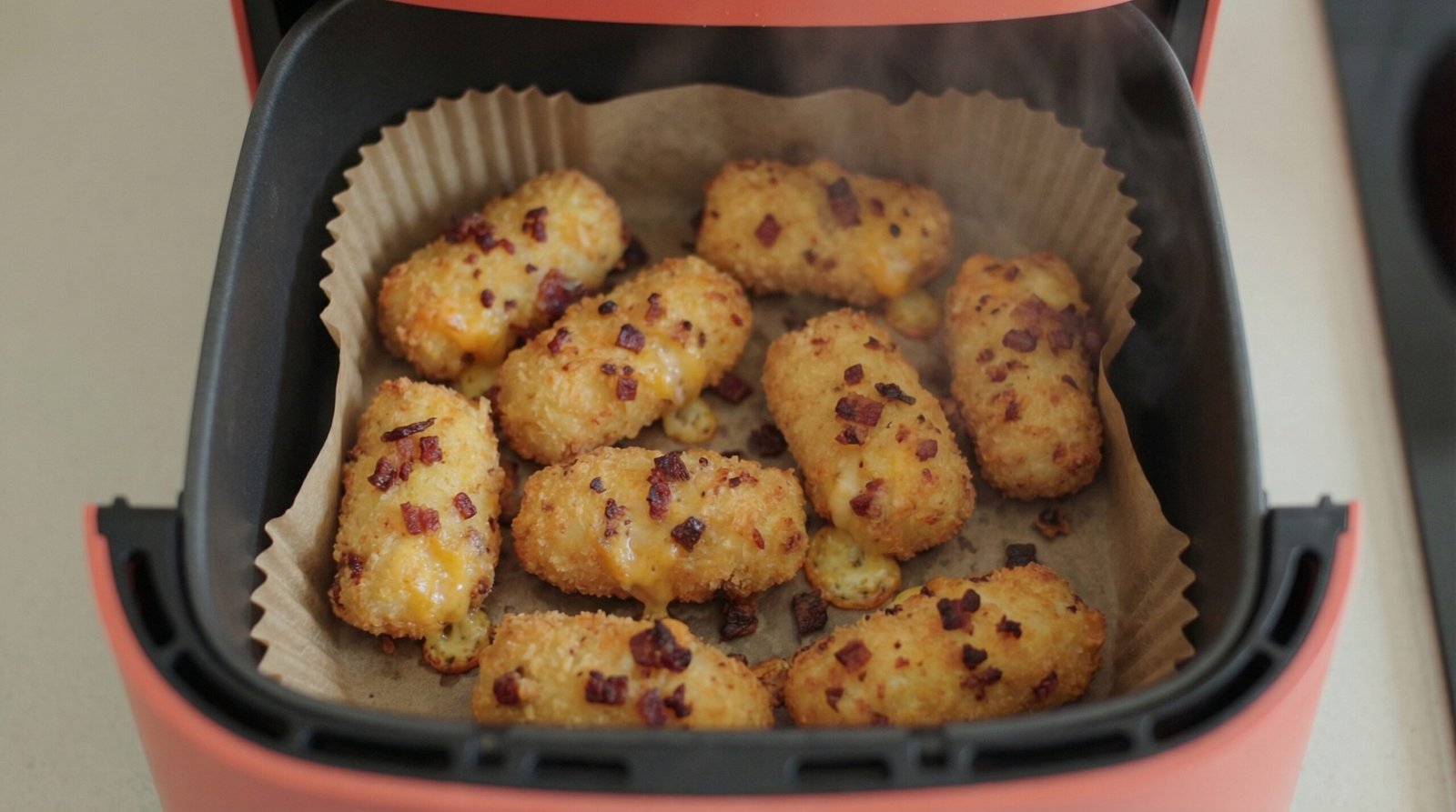 Cheesy Bacon Bits Poppers