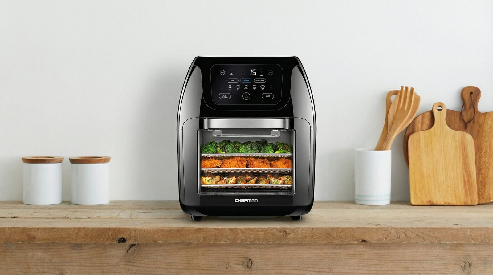 Chefman 10L Multifunctional Digital Air Fryer+ Rotisserie Dehydrator Convection Oven (RJ38-10-RDO-V2)