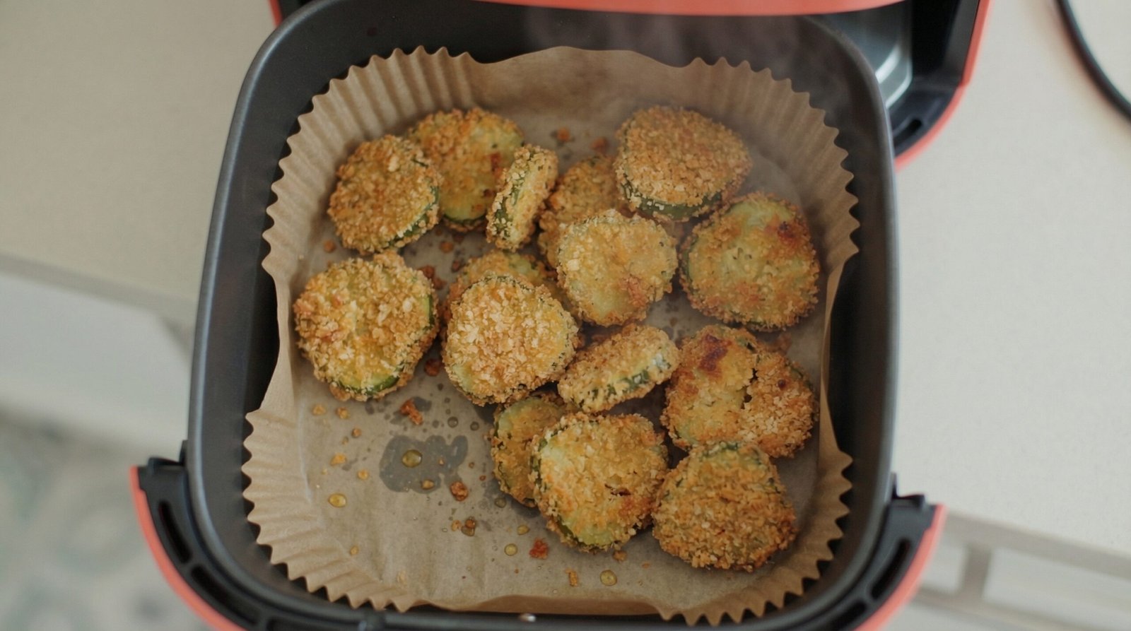 Classic Breaded Air Fryer Fried Pickles
