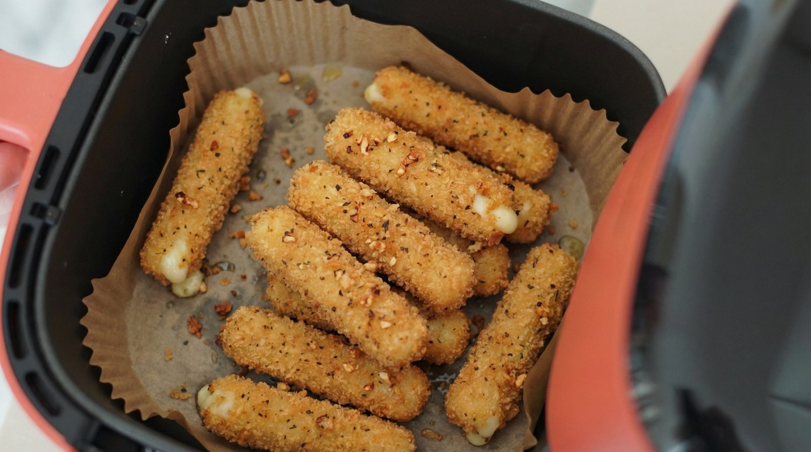 Double-Breaded Garlic Mozzarella Sticks