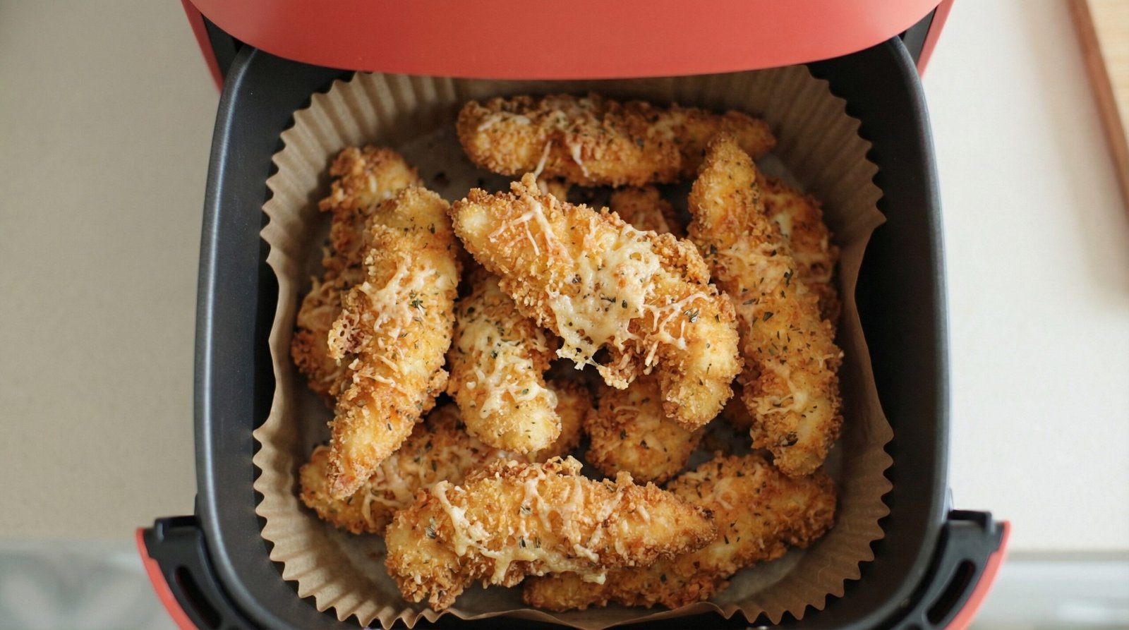 Double-Breaded Parmesan Air Fryer Chicken Strips