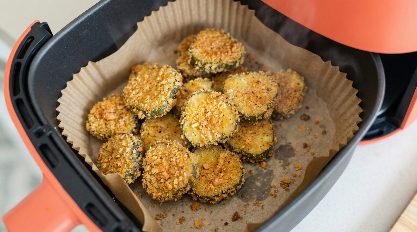 Double-Dipped Crispy Air Fryer Pickles