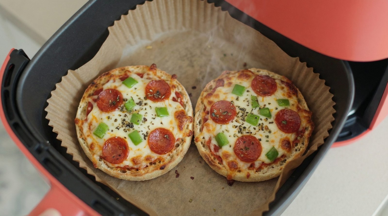 English Muffin Air Fryer Pizza