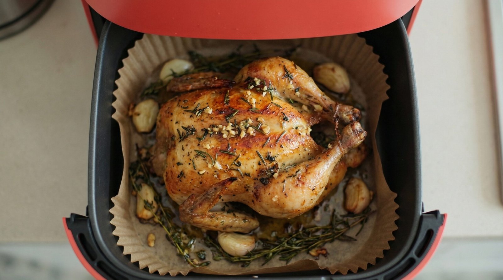 Garlic Herb Air Fryer Cornish Hen