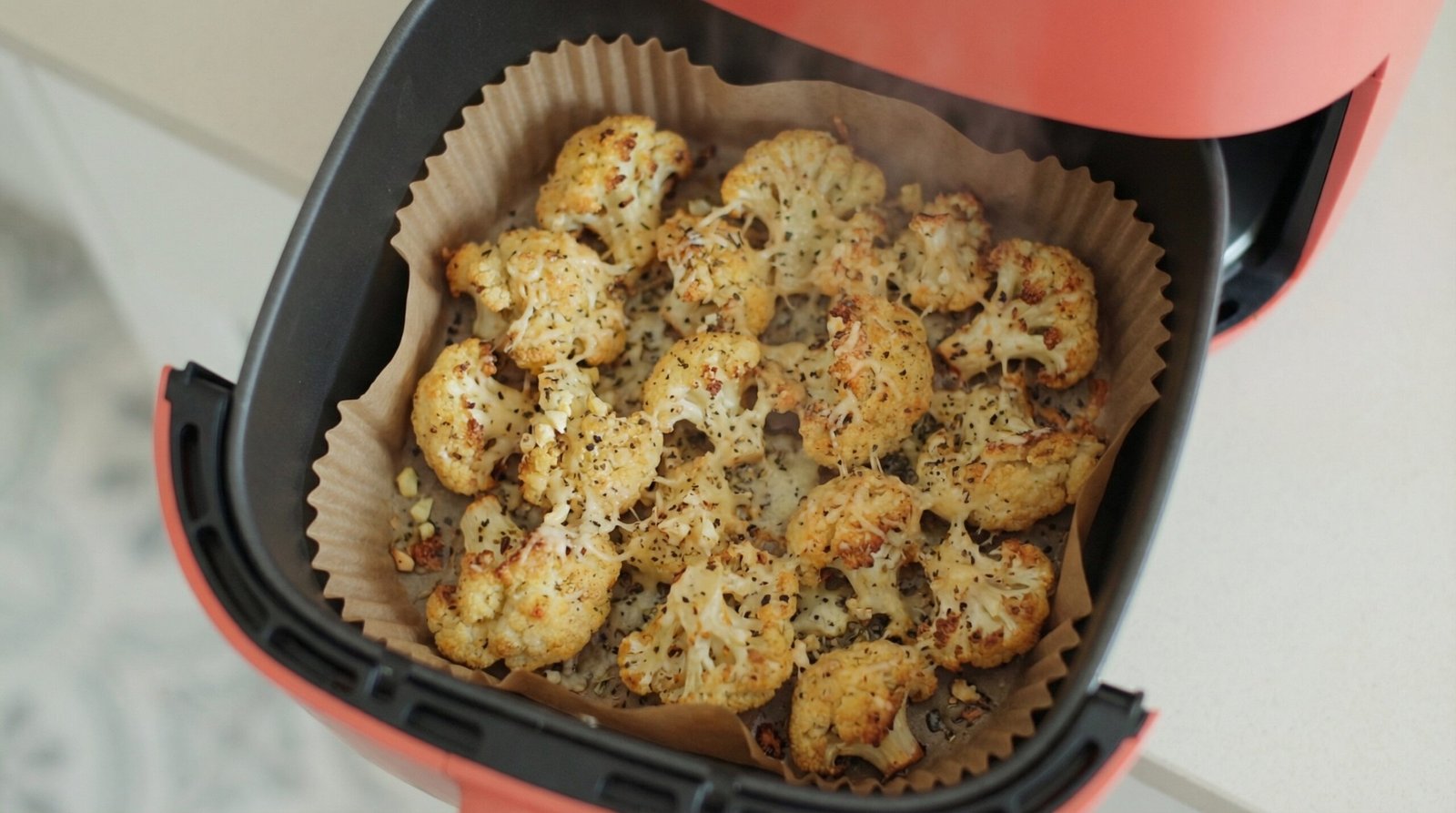 Garlic Parmesan Air Fryer Cauliflower