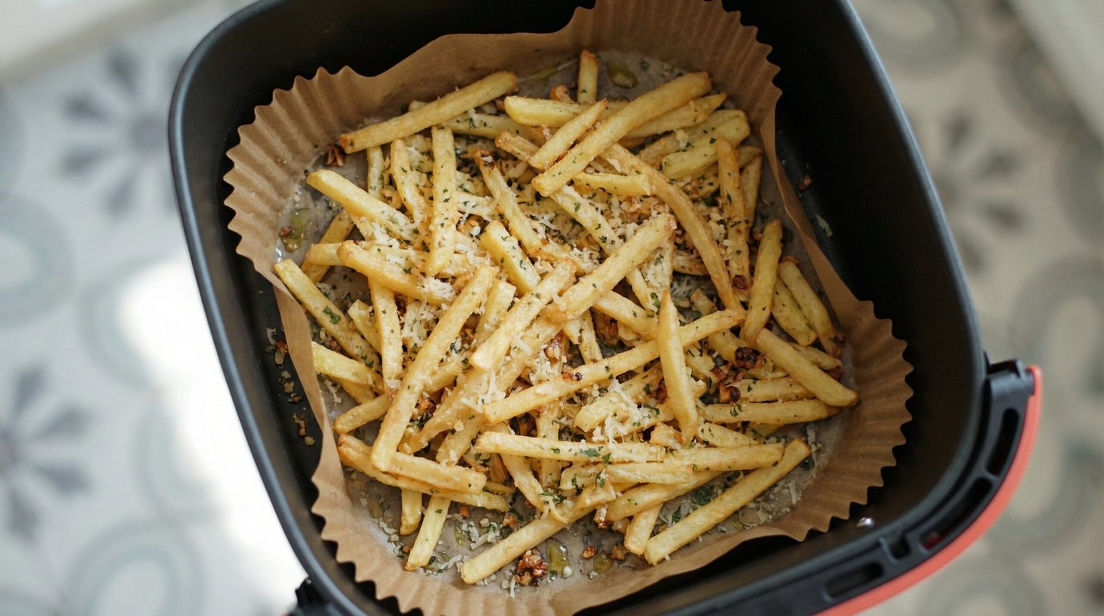 Garlic Parmesan Air Fryer Fries