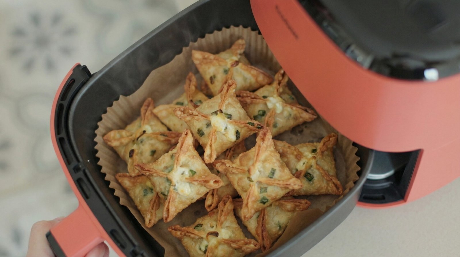 Intermediate Green Onion Crab Rangoon