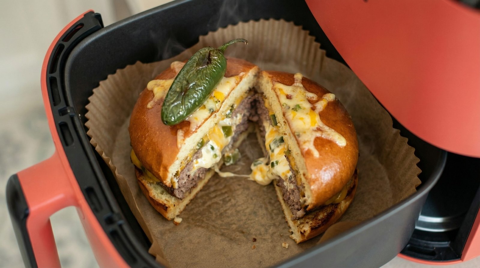 Jalapeño Popper Stuffed Burger