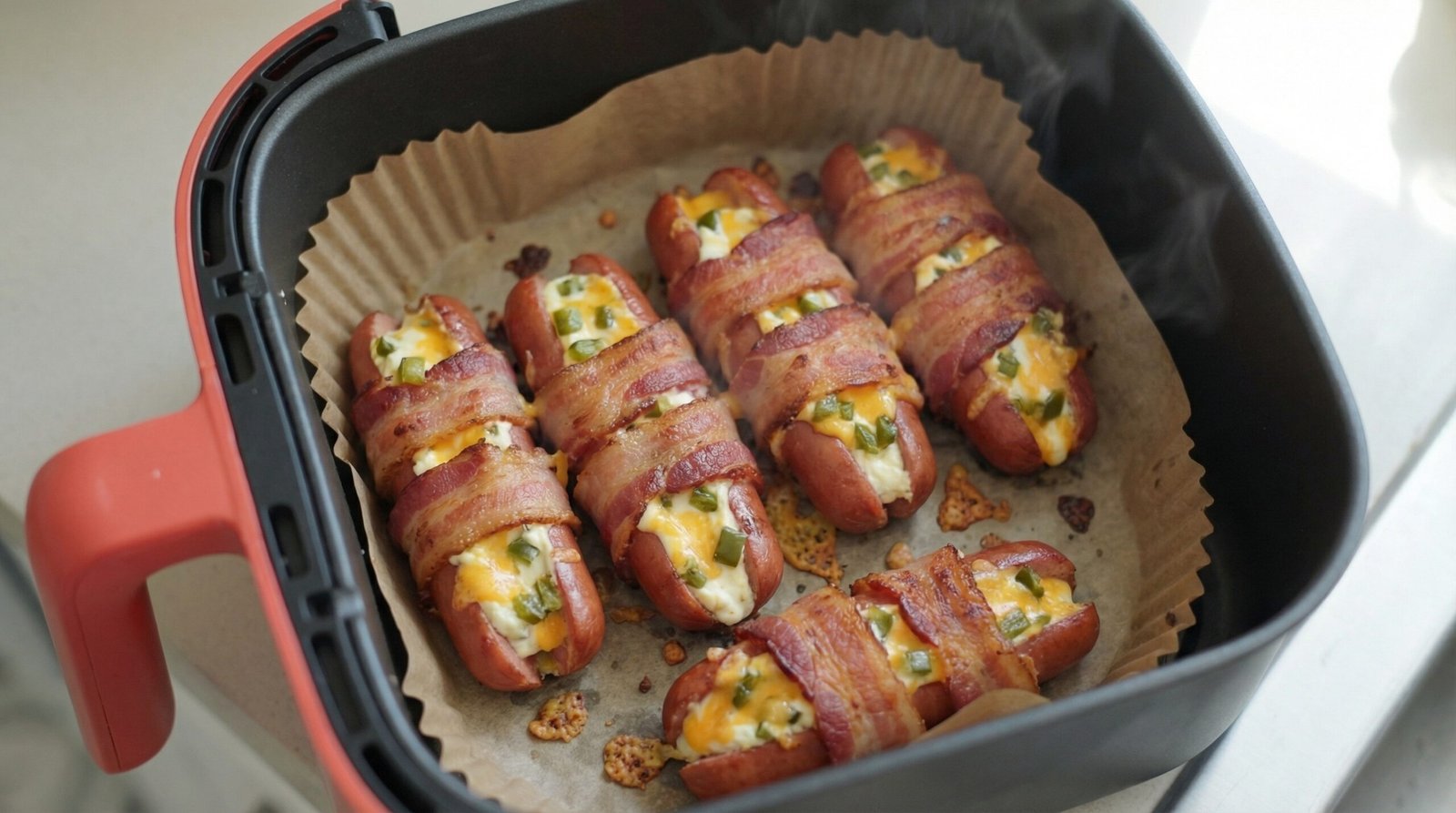 Jalapeño Popper Stuffed Hot Dogs