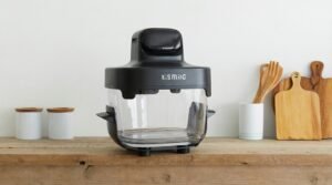 Kismile Upgraded 5-in-1 Glass Air Fryer with Dual Glass Bowl Design (4.7QT & 2.6QT)