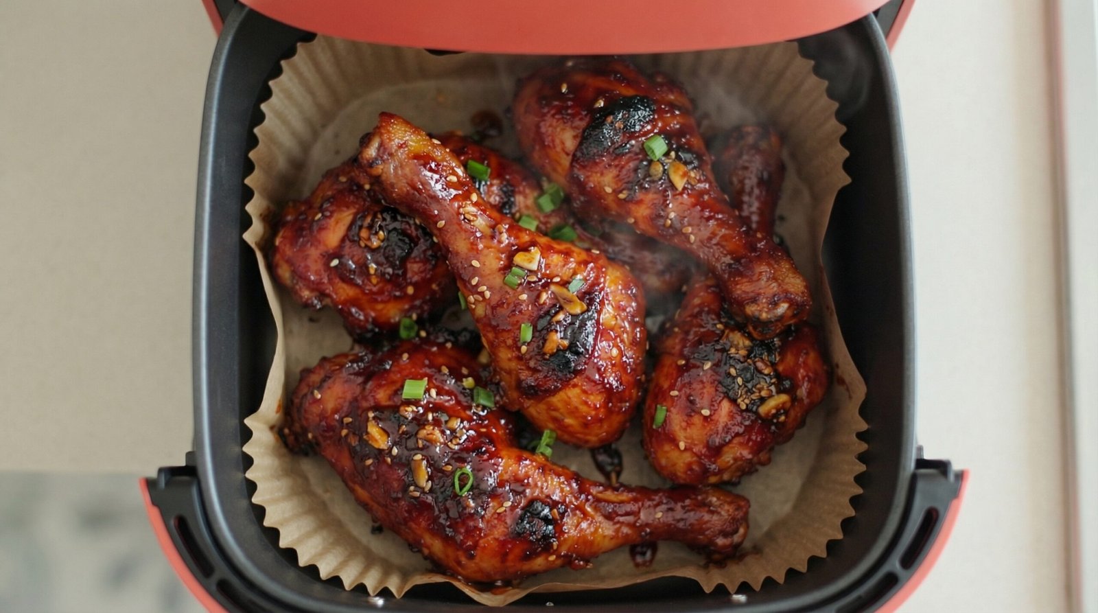 Korean Gochujang Glazed Air Fryer Chicken Legs