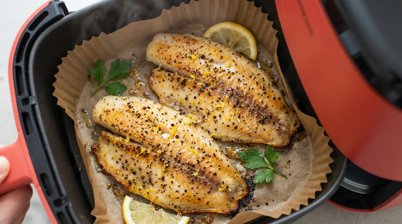 Lemon Pepper Air Fryer Tilapia