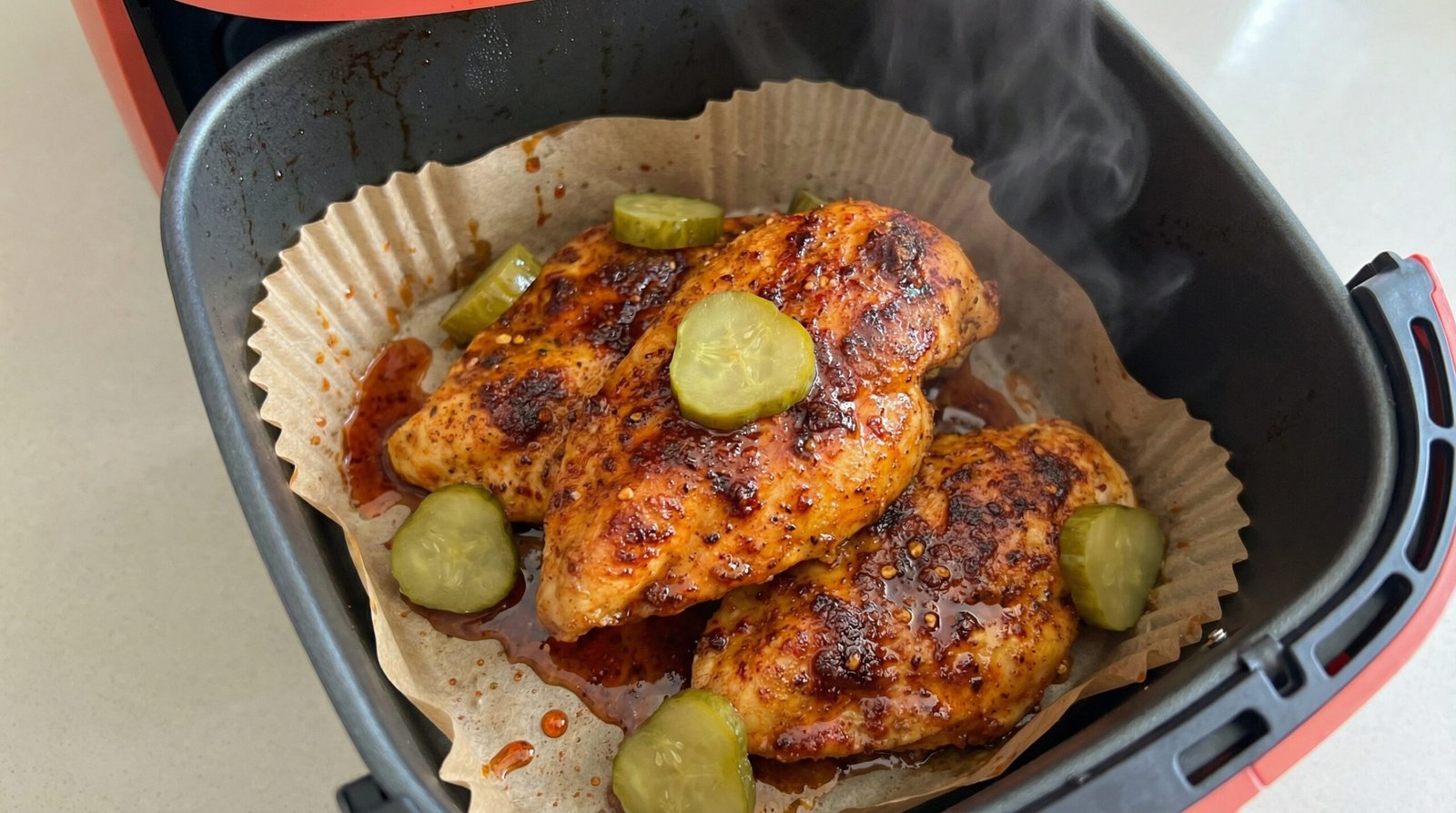 Nashville Hot Air Fryer Fried Chicken Breasts