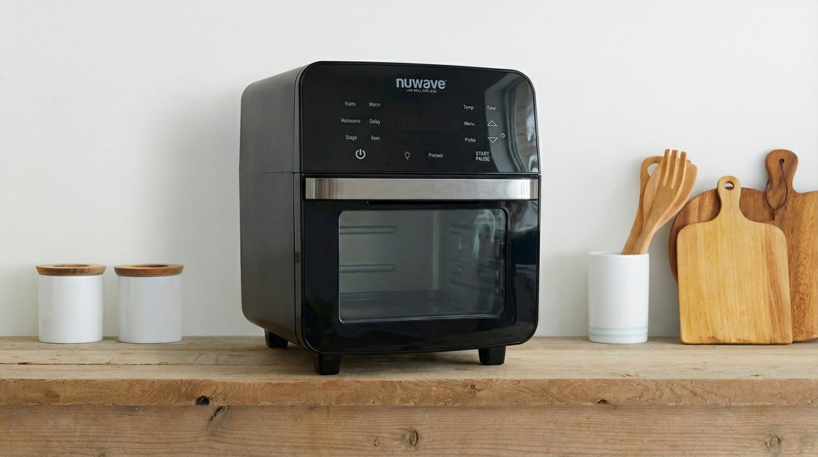 NuWave Brio 15.5Qt Air Fryer Toaster Oven with Rotisserie Kit
