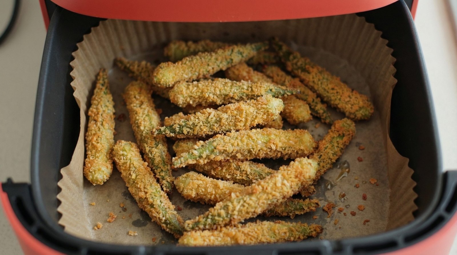 Panko-Breaded Air Fryer Okra Fries