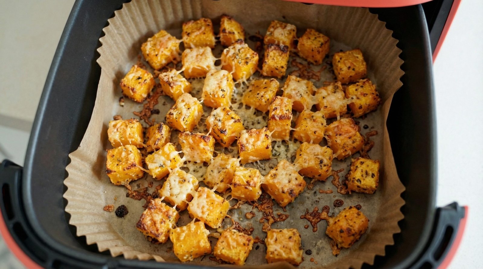 Parmesan Crusted Air Fryer Butternut Squash