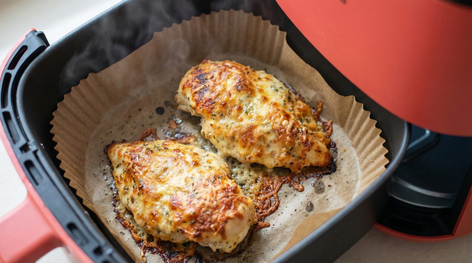 Parmesan Crusted Air Fryer Chicken Breast