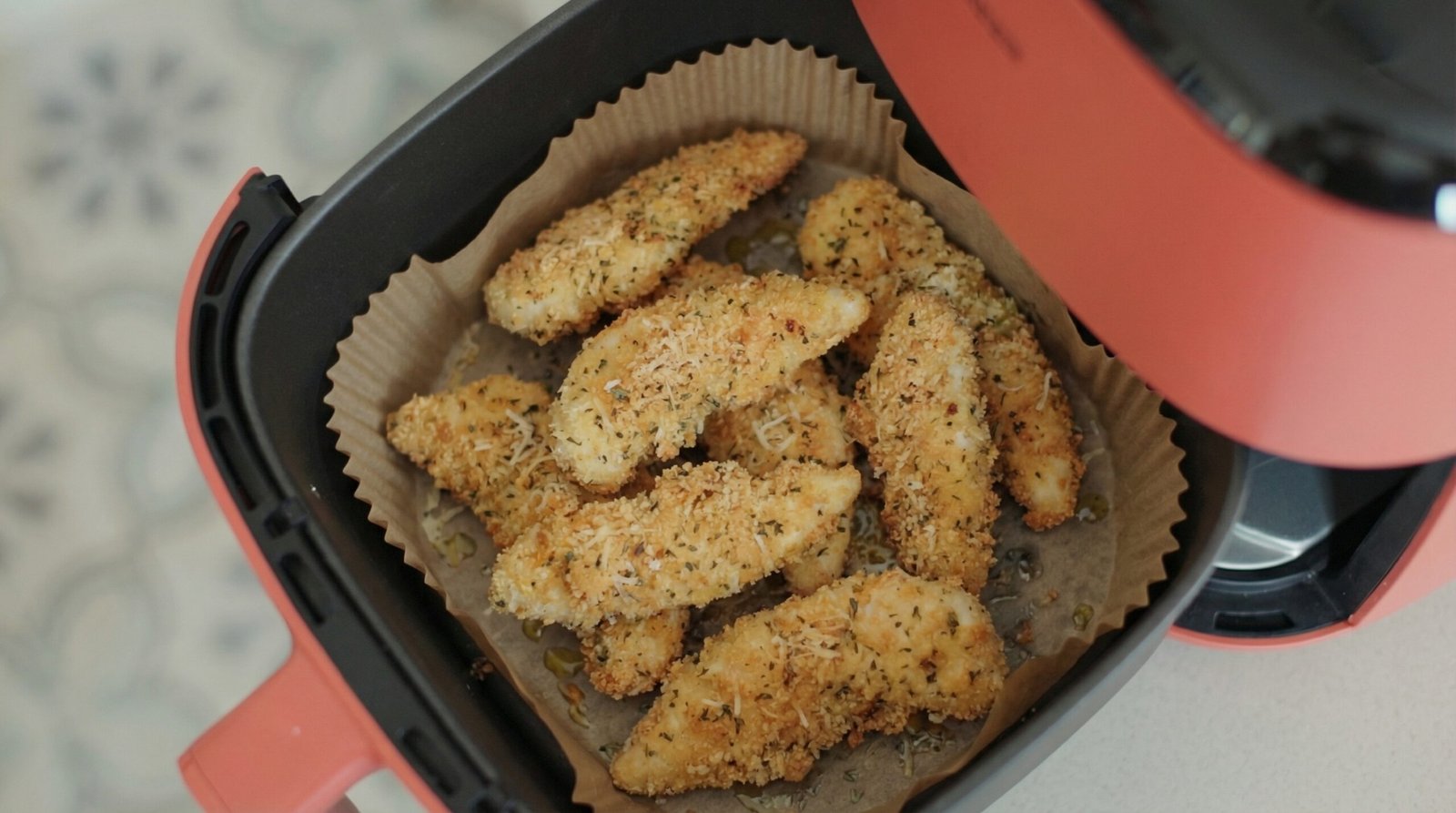 Parmesan Herb Brined Air Fryer Chicken Tenders