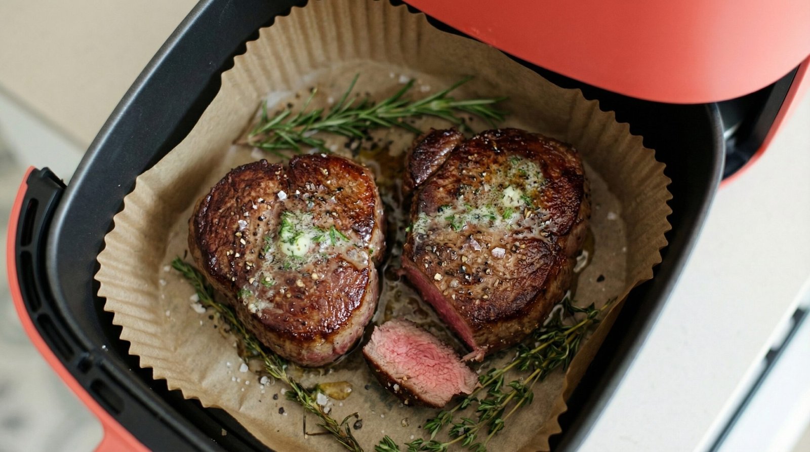 Reverse Sear Air Fryer Filet Mignon