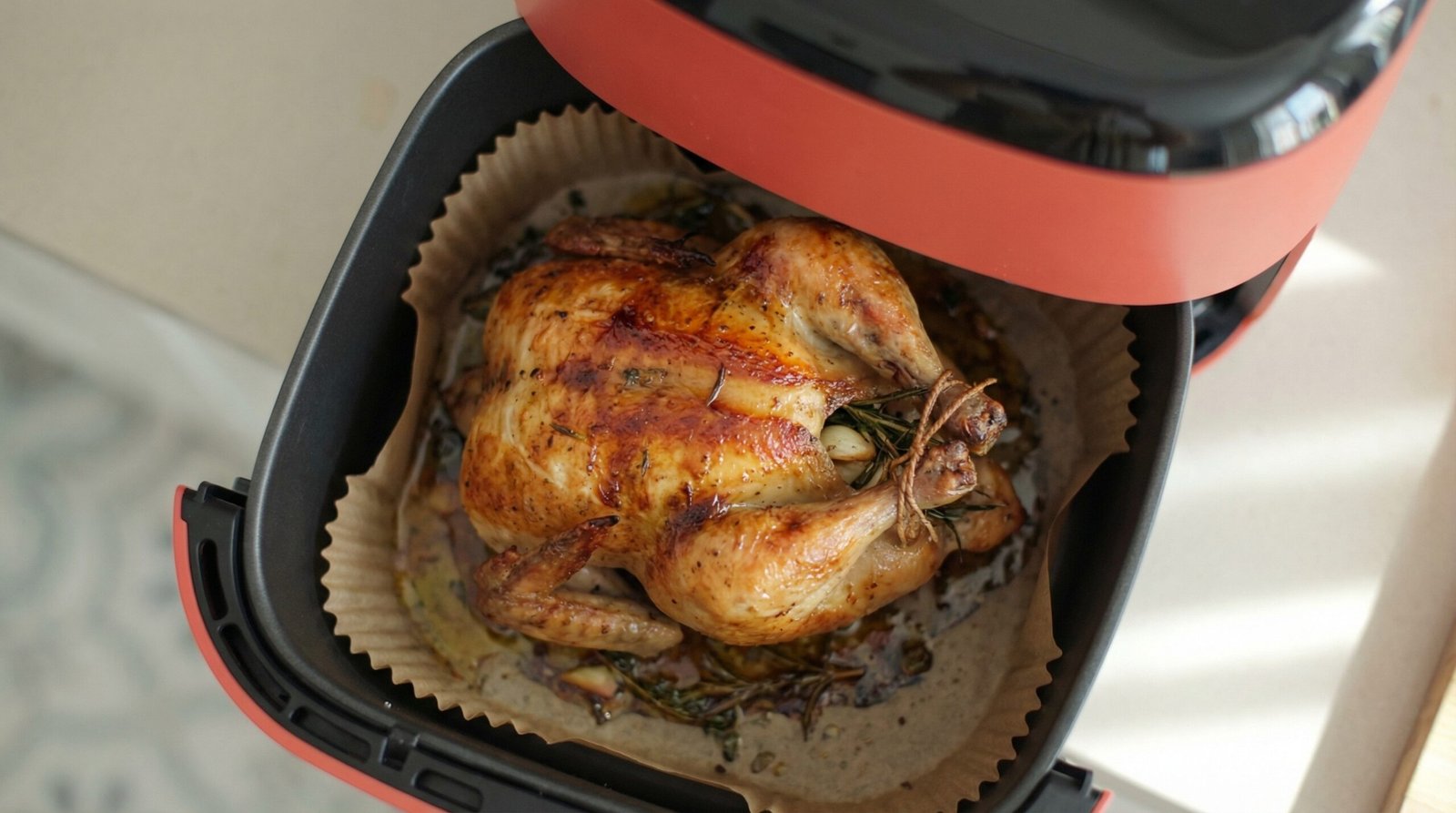 Rotisserie-Style Herb-Stuffed Cornish Hen