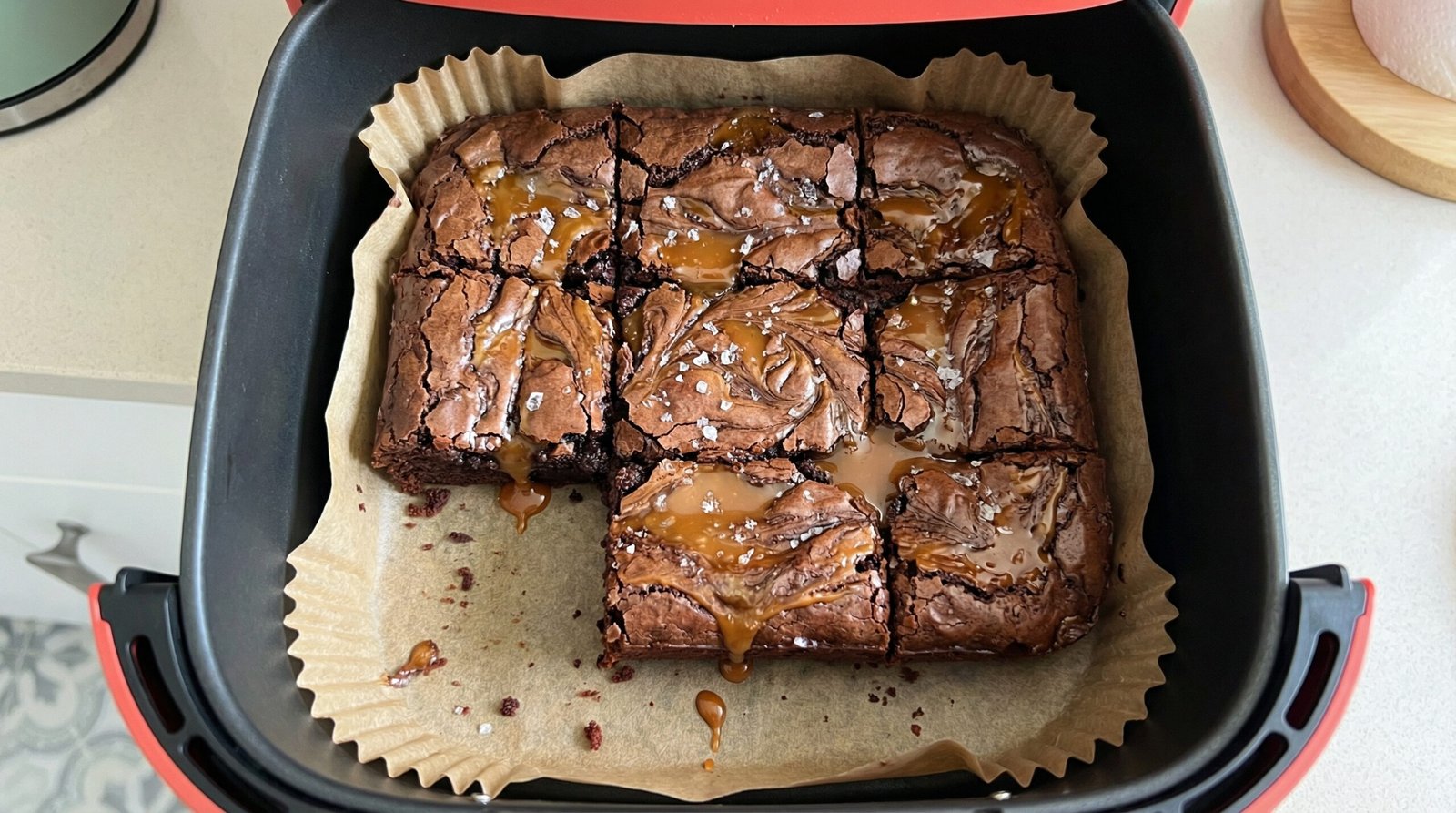 Salted Caramel Swirl Brownies