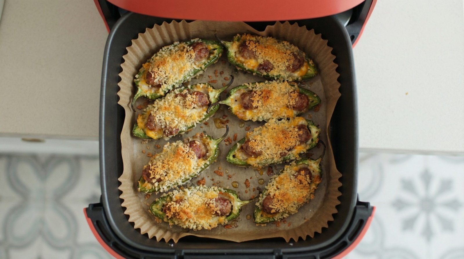 Sausage-Stuffed Panko Jalapeño Bombs