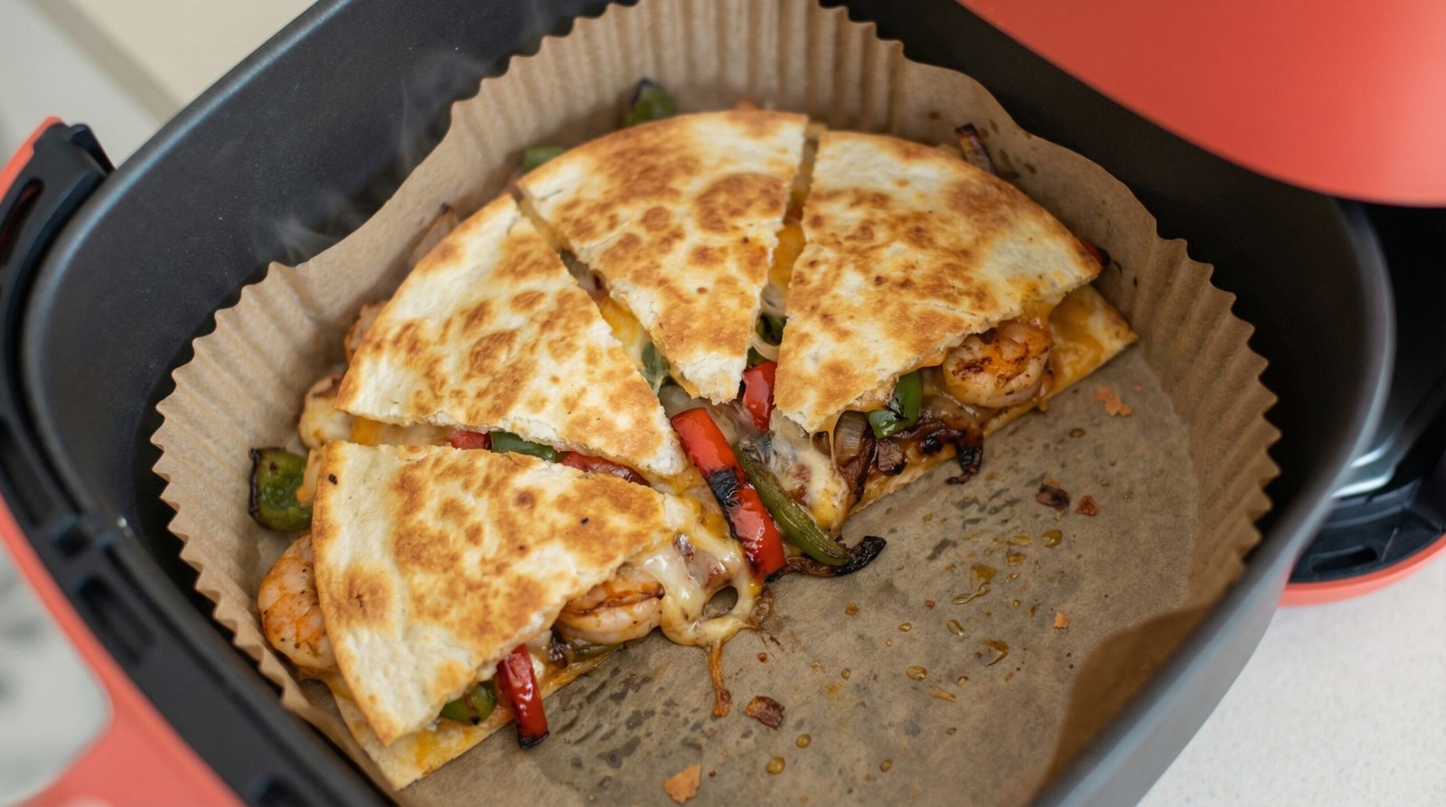 Shrimp Fajita Quesadilla