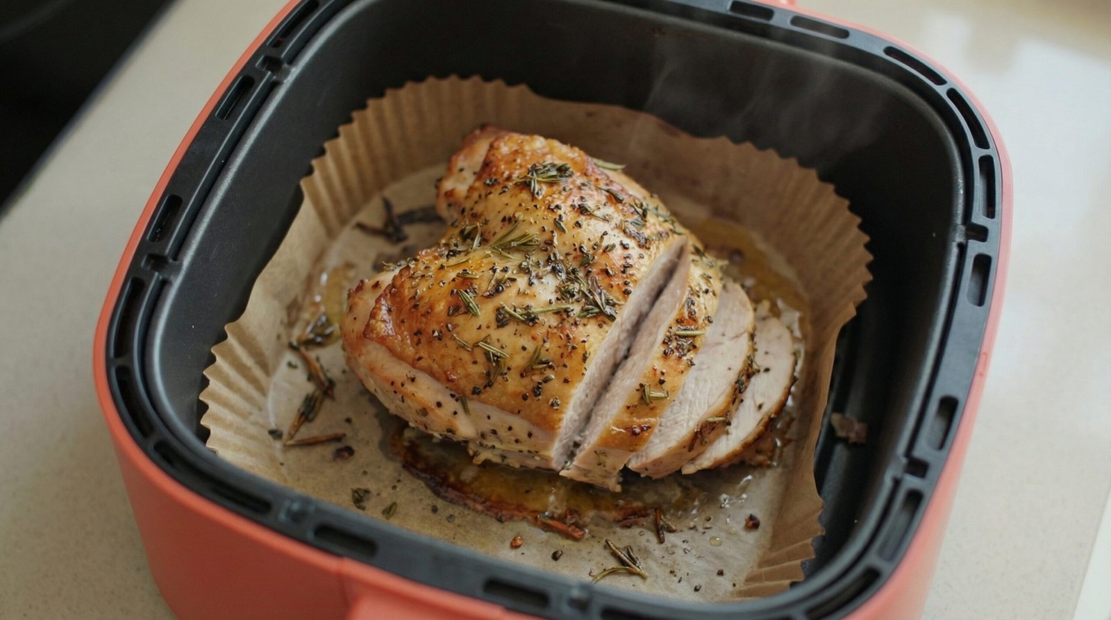 Simple Herb-Rubbed Air Fryer Turkey Breast