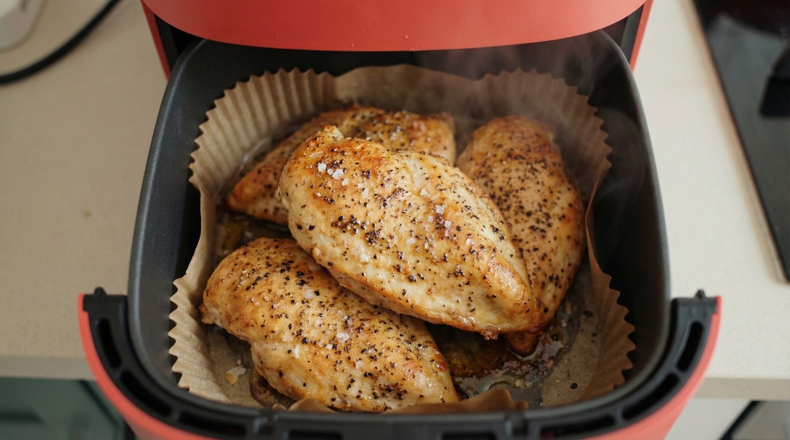 Simple Salt and Pepper Air Fryer Chicken Breast