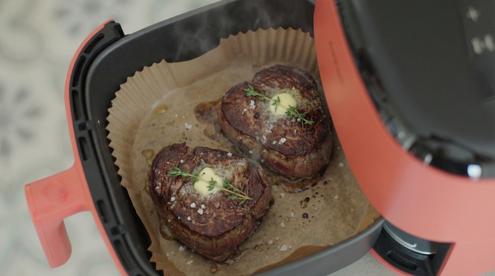 Simple Salted Air Fryer Filet Mignon