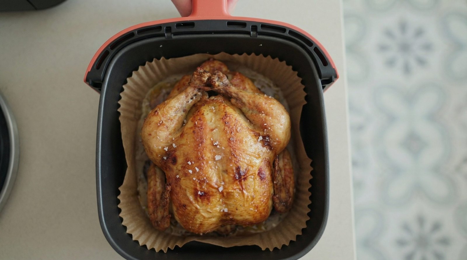 Simple Salted Air Fryer Whole Chicken