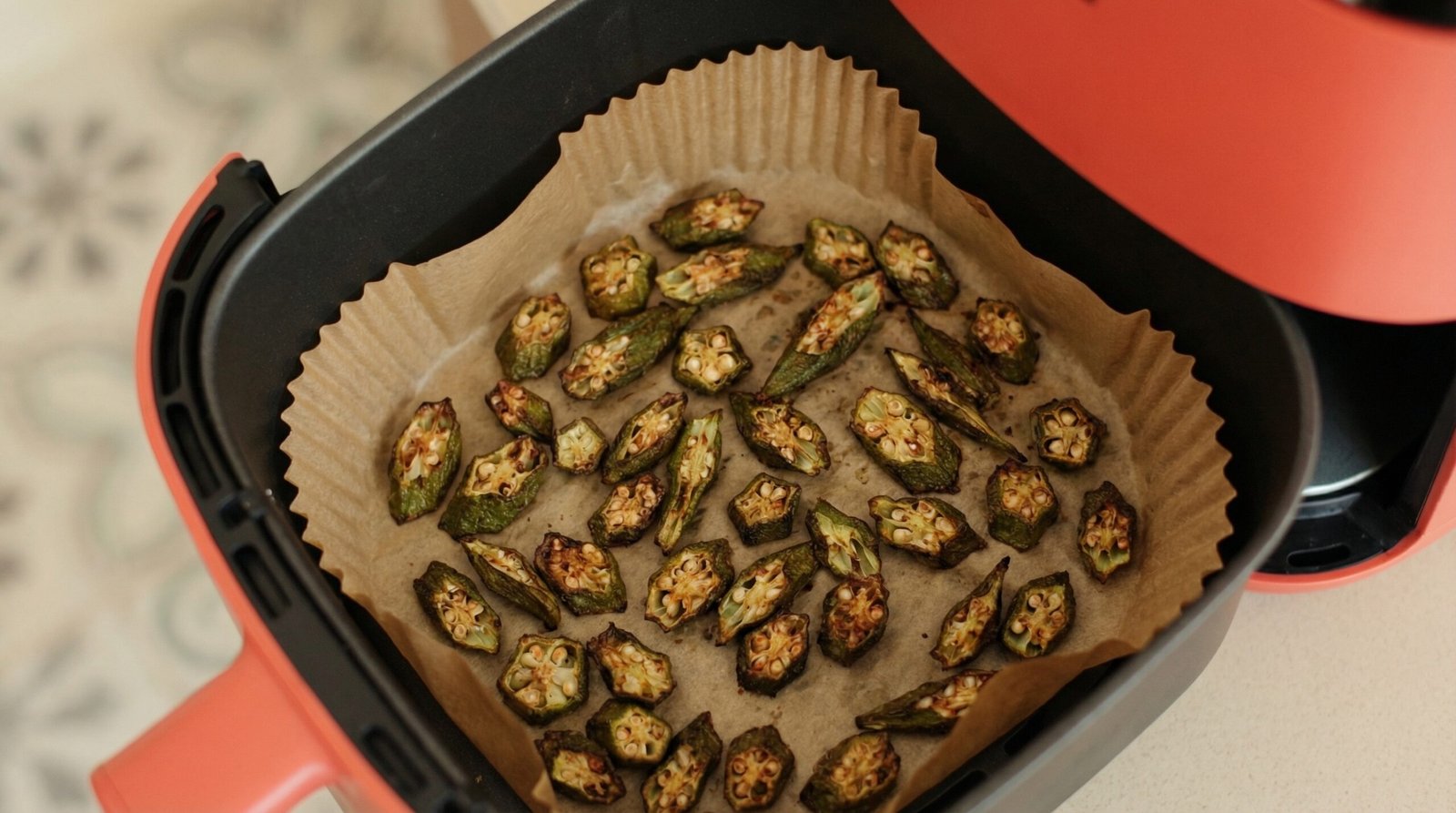 Simple Sliced Air Fryer Okra