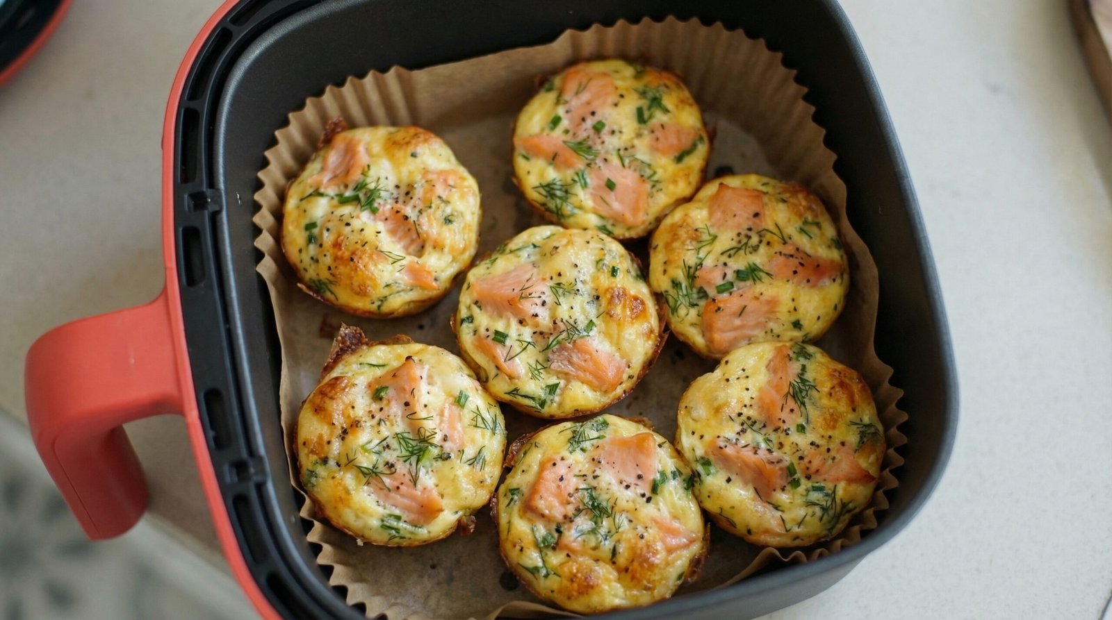 Smoked Salmon Herb Egg Bites