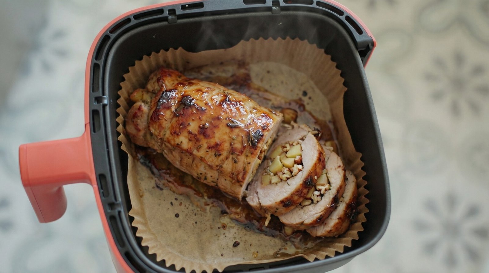 Stuffed Apple Pecan Pork Tenderloin